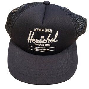 Herschel black mesh whaler cap